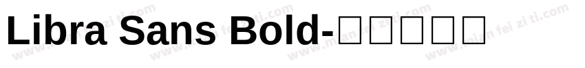 Libra Sans Bold字体转换